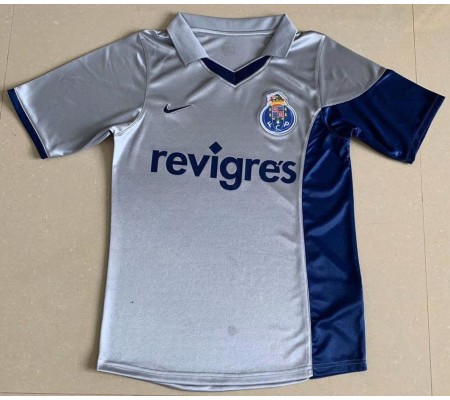 Porto 00/01 Away Grey Soccer Jersey